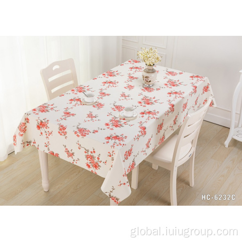 Beautiful Decoration Tablecloth OEM Wholesale Embossed Beautiful Decoration PVC Tablecloth Supplier